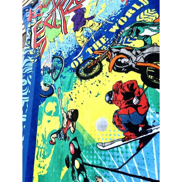 Kick N Extreme Beach Towel Blanket For Lounge Chair Extreme Sports 72" X 41" - Picture 4 of 10